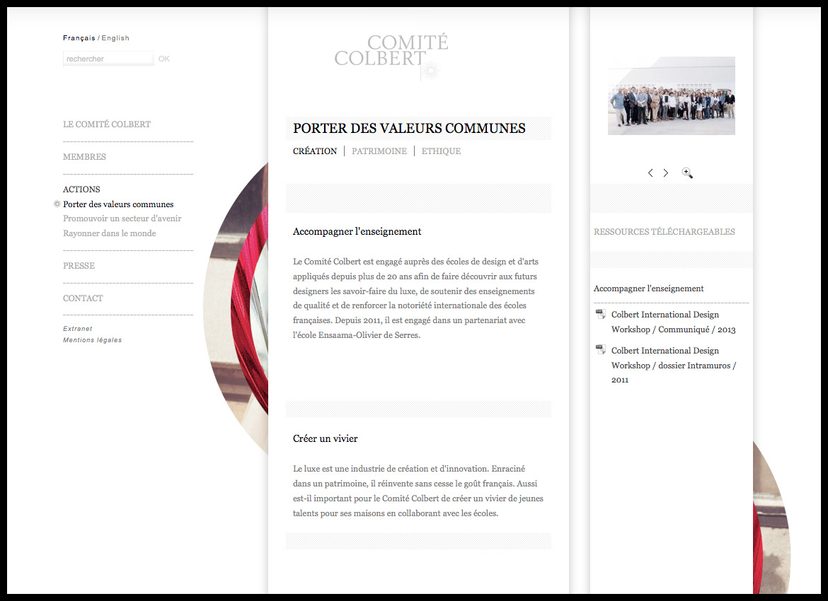 Comité Colbert - Website - Les Graphiquants